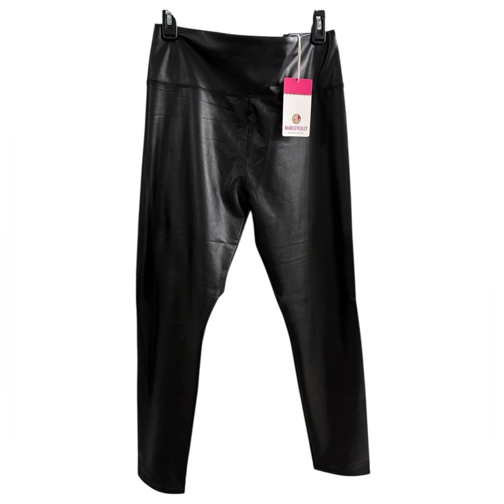 Black Faux Leather Leggings
